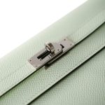 Kelly Wallet To Go Vert Fizz Epsom Palladium Plated B Stamp - Image 12