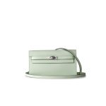 Kelly Wallet To Go Vert Fizz Epsom Palladium Plated B Stamp - Image 13