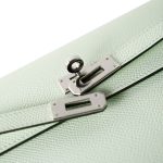 Kelly Wallet To Go Vert Fizz Epsom Palladium Plated B Stamp - Image 5