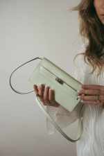 Kelly Wallet To Go Vert Fizz Epsom Palladium Plated B Stamp - Image 2