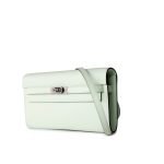 Kelly Wallet To Go Vert Fizz Epsom Palladium Plated B Stamp - Image 15