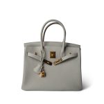 Birkin 30 Gris Perle Togo Gold Plated U Stamp - Image 15