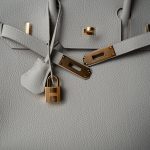 Birkin 30 Gris Perle Togo Gold Plated U Stamp - Image 16