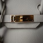 Birkin 30 Gris Perle Togo Gold Plated U Stamp - Image 10