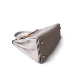 Kelly 28 Gris Perle Veau Evercolor Gold Plated D Stamp - Image 12