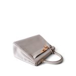 Kelly 28 Gris Perle Veau Evercolor Gold Plated D Stamp - Image 10
