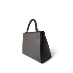 Kelly Sellier 25 Gris Meyer Epsom Palladium Plated U Stamp - Image 5