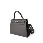 Kelly Sellier 25 Gris Meyer Epsom Palladium Plated U Stamp - Image 2