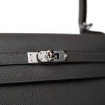 Kelly Sellier 25 Gris Meyer Epsom Palladium Plated U Stamp - Image 12