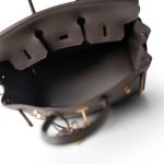 (Sold) Birkin 25 Etain Clemence Gold Plated O Square Stamp - Image 10