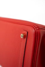 Hermes Birkin 30 Rouge de Coeur Togo D Stamp - Image 3
