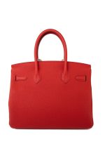 Hermes Birkin 30 Rouge de Coeur Togo D Stamp - Image 6