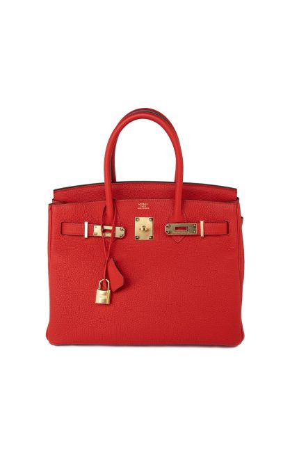Hermes Birkin 30 Rouge de Coeur Togo D Stamp