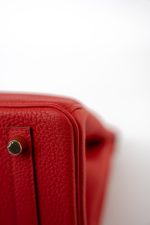 Hermes Birkin 30 Rouge de Coeur Togo D Stamp - Image 14