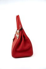 Hermes Birkin 30 Rouge de Coeur Togo D Stamp - Image 19
