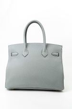 Hermes Birkin 30 Togo Blue Glacier Gold Plated - Image 16