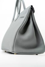 Hermes Birkin 30 Togo Blue Glacier Gold Plated - Image 18