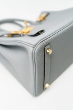 Hermes Birkin 30 Togo Blue Glacier Gold Plated - Image 23