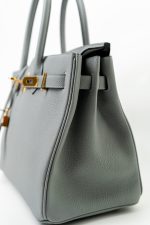 Hermes Birkin 30 Togo Blue Glacier Gold Plated - Image 24