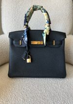 Hermes Birkin 30 Veau Togo Leather Black Gold Plated 2022 U - Image 2
