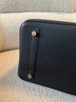 Hermes Birkin 30 Veau Togo Leather Black Gold Plated 2022 U - Image 10