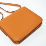Hermes Constance 18 Abricot Veau Evercolor Leather Palladium Plated Orange - Image 7