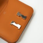 Hermes Constance 18 Abricot Veau Evercolor Leather Palladium Plated Orange - Image 8