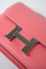 Hermes Constance 18 Rose Azalee Evercolor PHW C Stamp - Image 11