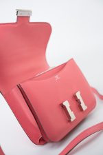 Hermes Constance 18 Rose Azalee Evercolor PHW C Stamp - Image 12