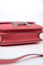 Hermes Constance 18 Rose Azalee Evercolor PHW C Stamp - Image 15