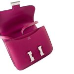 Hermes Constance 18 Rose Pourpre Chèvre Leather Palladium Hardware - Image 7