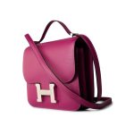 Hermes Constance 18 Rose Pourpre Chèvre Leather Palladium Hardware - Image 10