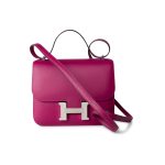 Hermes Constance 18 Rose Pourpre Chèvre Leather Palladium Hardware - Image 12