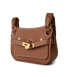 Hermes Jypsiere Mini Gold Evercolor / Wooly Strap Gold Plated B Stamp - Image 4