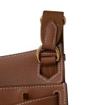 Hermes Jypsiere Mini Gold Evercolor / Wooly Strap Gold Plated B Stamp - Image 7