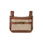 Hermes Jypsiere Mini Gold Evercolor / Wooly Strap Gold Plated B Stamp - Image 10