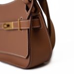 Hermes Jypsiere Mini Gold Evercolor / Wooly Strap Gold Plated B Stamp - Image 9