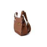 Hermes Jypsiere Mini Gold Evercolor / Wooly Strap Gold Plated B Stamp - Image 11