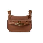 Hermes Jypsiere Mini Gold Evercolor / Wooly Strap Gold Plated B Stamp - Image 13