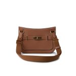 Hermes Jypsiere Mini Gold Evercolor / Wooly Strap Gold Plated B Stamp - Image 14