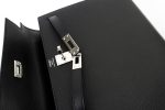 Hermes Kelly 25 Black Veau Epsom Leather Palladium Plated 2021 Z - Image 5