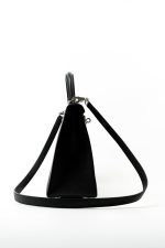 Hermes Kelly 25 Black Veau Epsom Leather Palladium Plated 2021 Z - Image 23