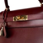 Hermes Kelly 28 Box Calfskin Rouge H Goldplated T Stamp - Image 5