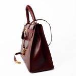 Hermes Kelly 28 Box Calfskin Rouge H Goldplated T Stamp - Image 12