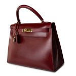 Hermes Kelly 28 Box Calfskin Rouge H Goldplated T Stamp - Image 14