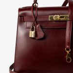 Hermes Kelly 28 Box Calfskin Rouge H Goldplated T Stamp - Image 16