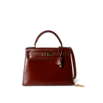 Hermes Kelly 28 Box Calfskin Rouge H Goldplated T Stamp