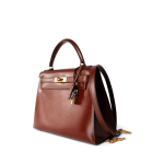 Hermes Kelly 28 Box Calfskin Rouge H Goldplated T Stamp - Image 5