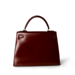 Hermes Kelly 28 Box Calfskin Rouge H Goldplated T Stamp - Image 13