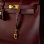 Hermes Kelly 28 Box Calfskin Rouge H Goldplated T Stamp - Image 3